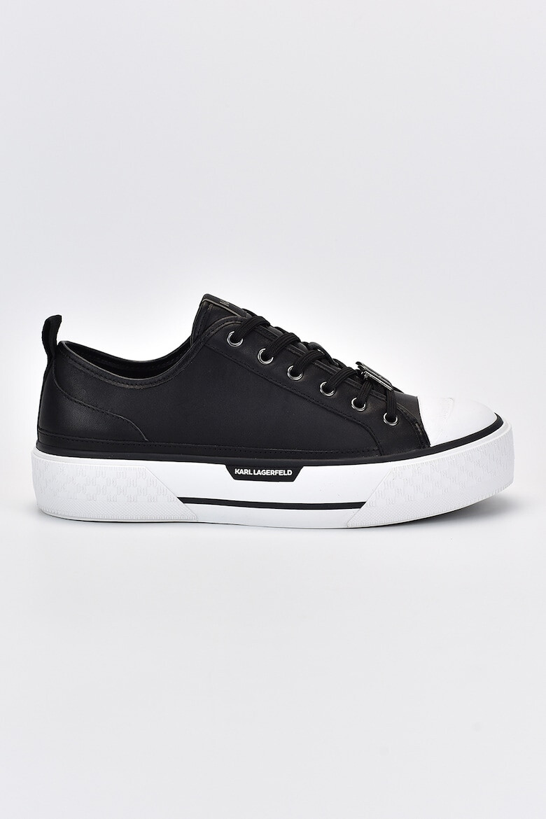 Karl Lagerfeld Pantofi sport de piele cu logo metalic - Pled.ro