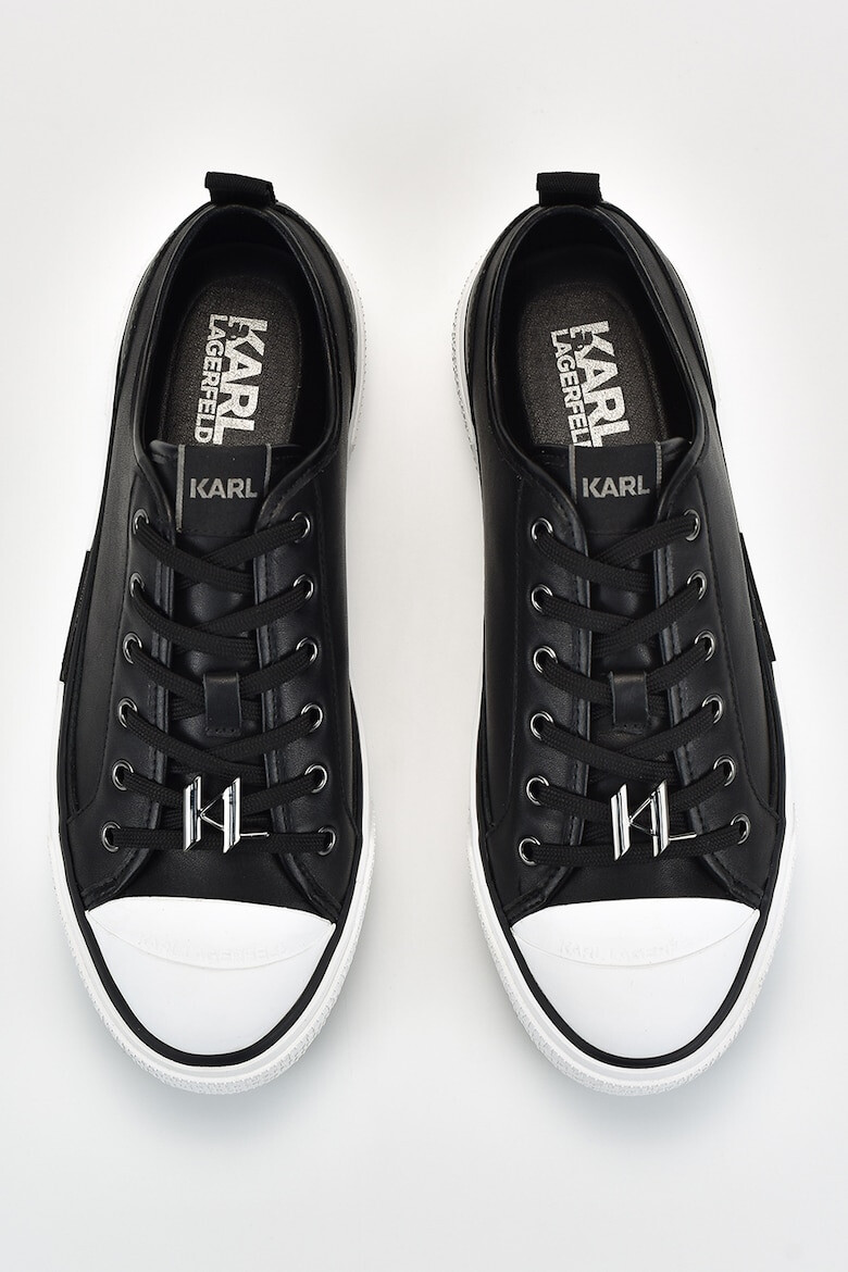 Karl Lagerfeld Pantofi sport de piele cu logo metalic - Pled.ro