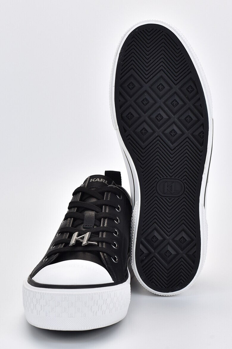 Karl Lagerfeld Pantofi sport de piele cu logo metalic - Pled.ro