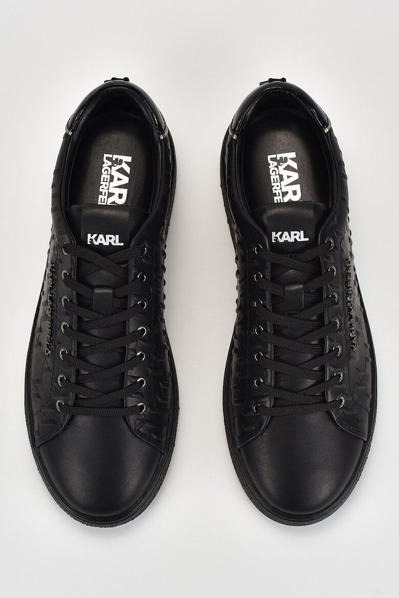 Karl Lagerfeld Pantofi sport de piele cu model logo in relief - Pled.ro