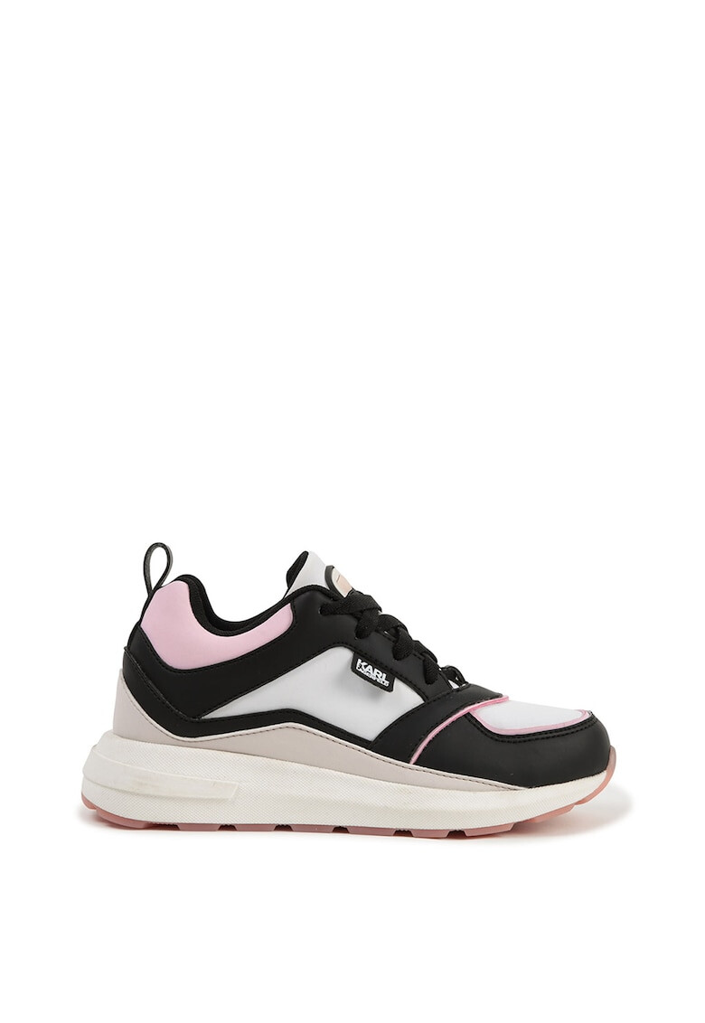 Karl Lagerfeld Pantofi sport de piele ecologica cu model colorblock - Pled.ro