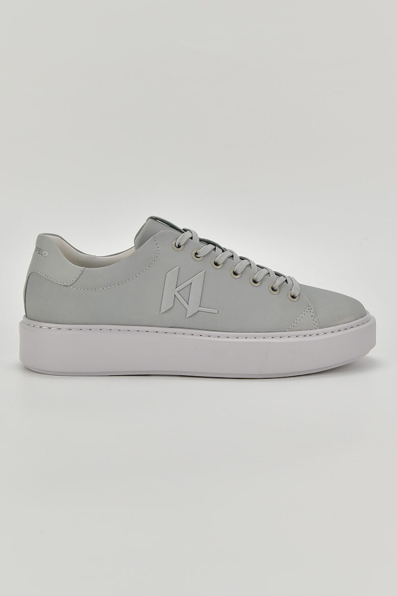 Karl Lagerfeld Pantofi sport de piele nabuc cu aplicatie logo - Pled.ro