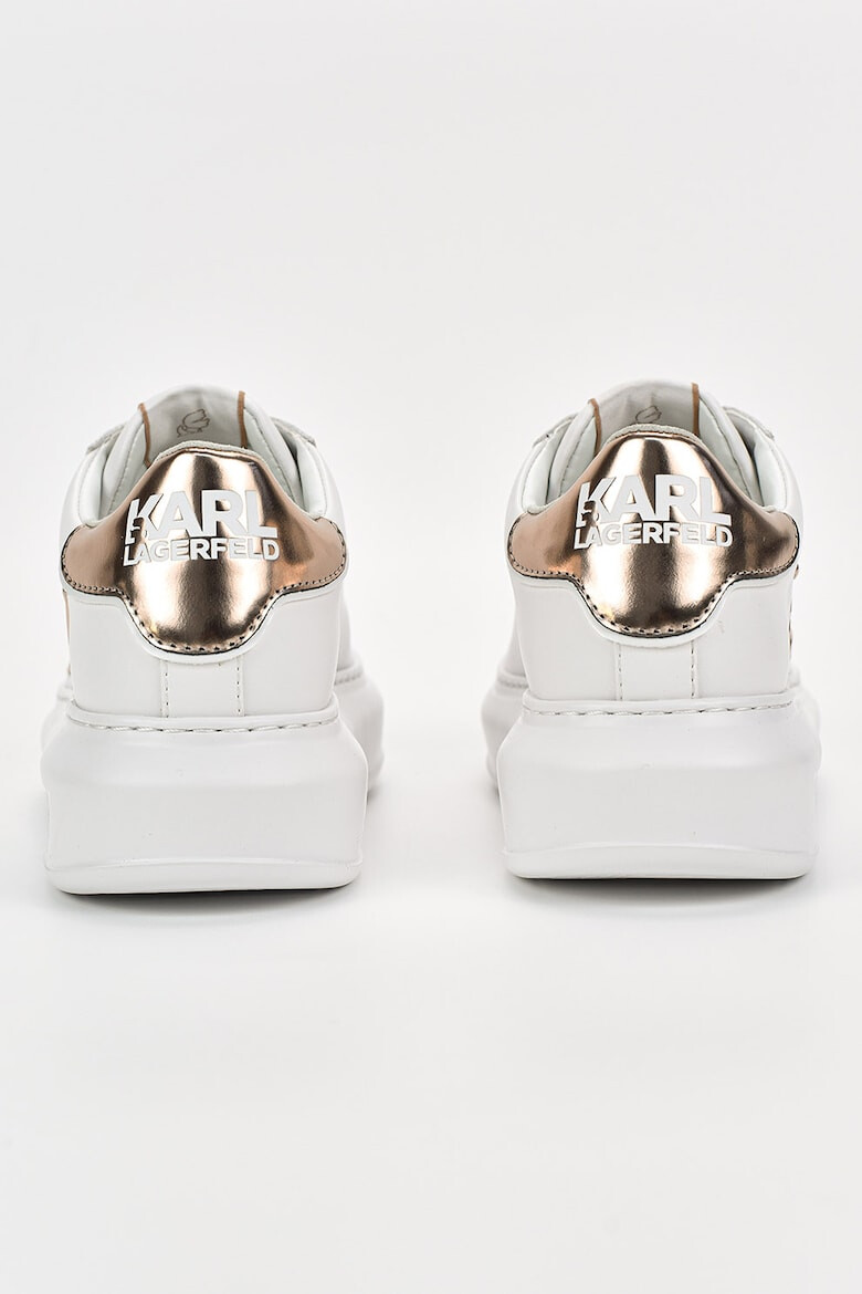 Karl Lagerfeld Pantofi sport din piele cu aplicatie logo metalica - Pled.ro