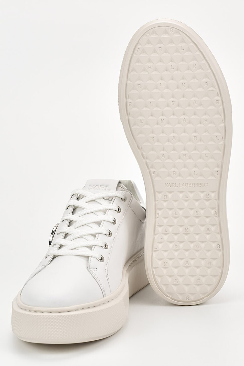 Karl Lagerfeld Pantofi sport din piele cu aplicatie logo metalica - Pled.ro