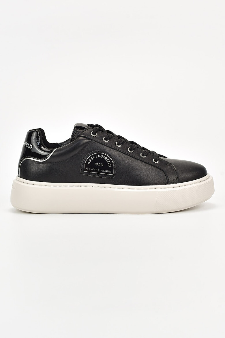 Karl Lagerfeld Pantofi sport din piele cu aplicatie logo metalica - Pled.ro