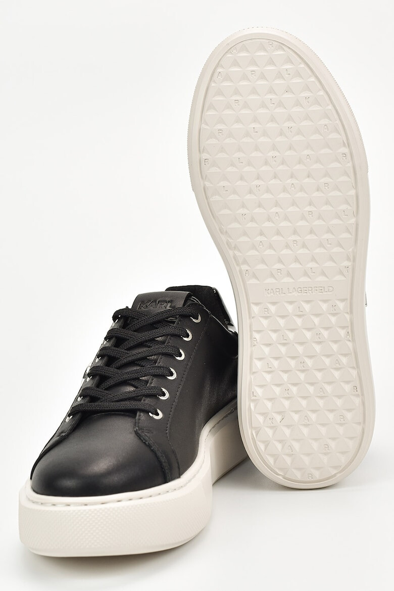 Karl Lagerfeld Pantofi sport din piele cu aplicatie logo metalica - Pled.ro