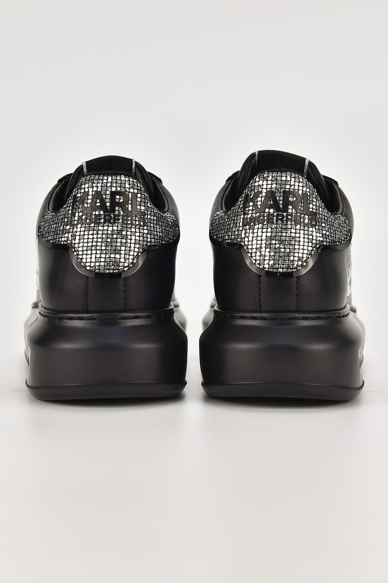 Karl Lagerfeld Pantofi sport din piele cu aplicatie logo metalica - Pled.ro