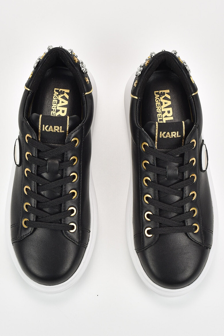 Karl Lagerfeld Pantofi sport din piele cu detaliu logo - Pled.ro