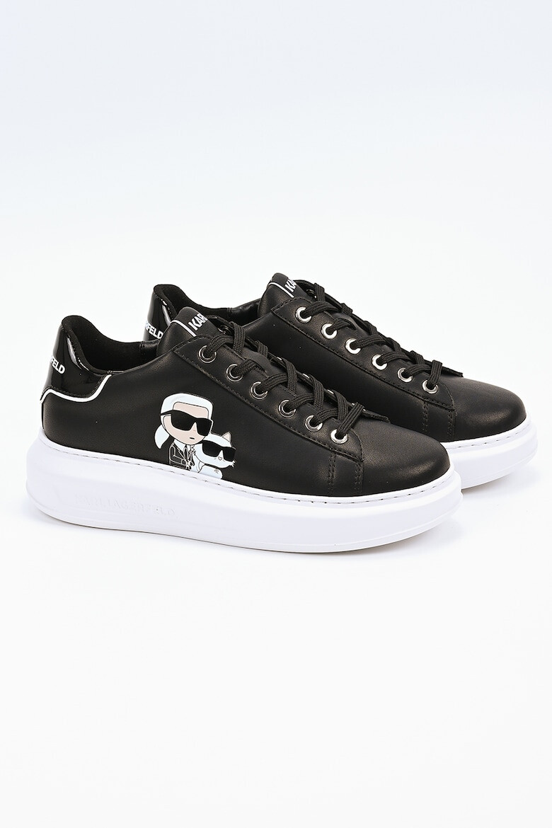 Karl Lagerfeld Pantofi sport din piele cu varf rotund - Pled.ro