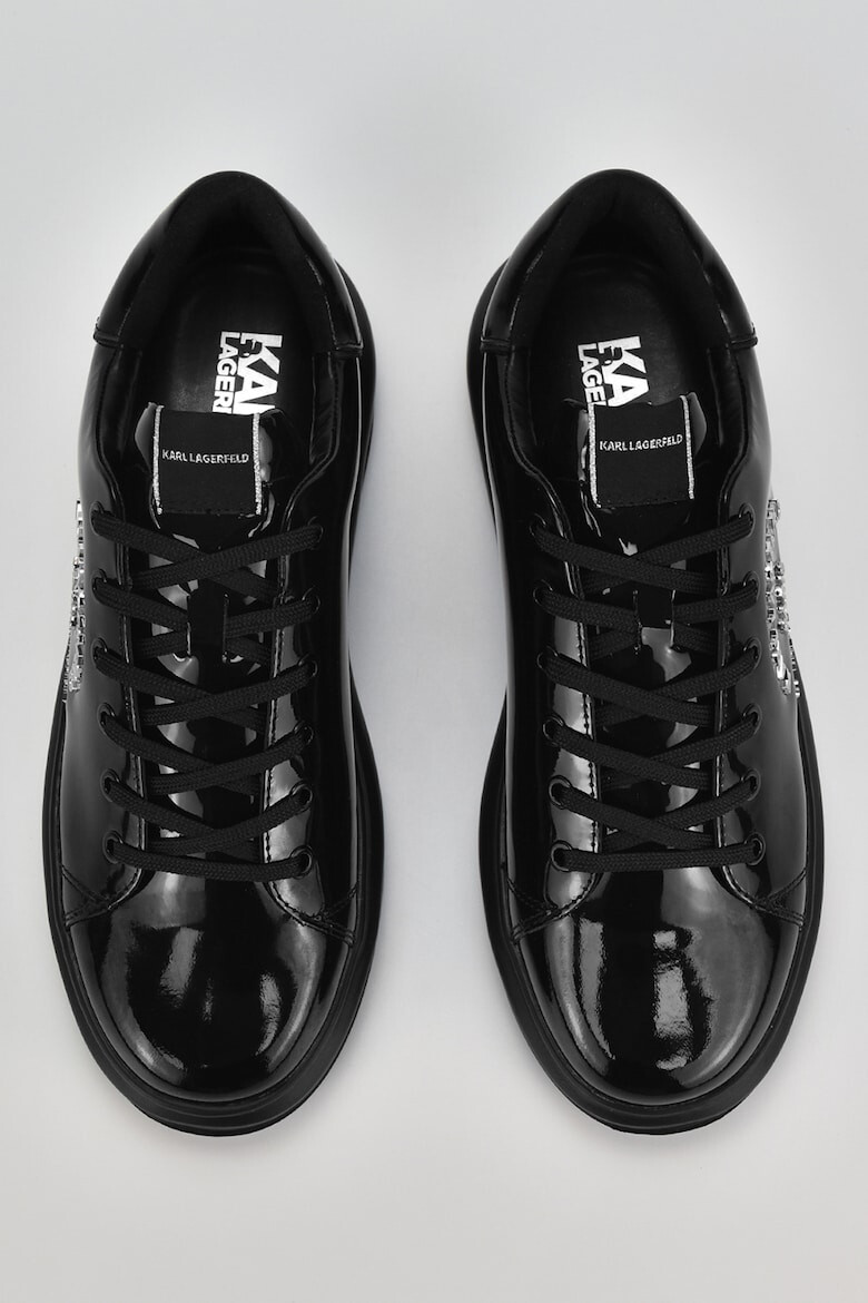 Karl Lagerfeld Pantofi sport din piele lacuita cu detaliu logo - Pled.ro