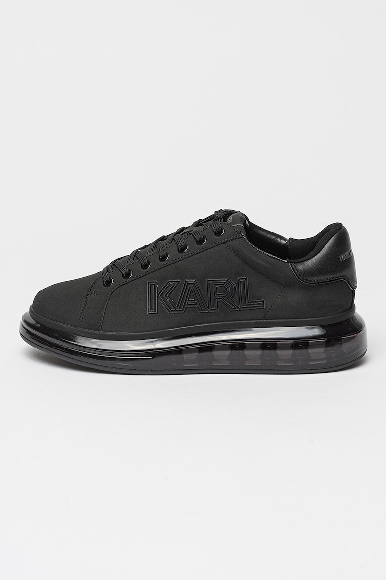 Karl Lagerfeld Pantofi sport din piele nabuc cu logo - Pled.ro