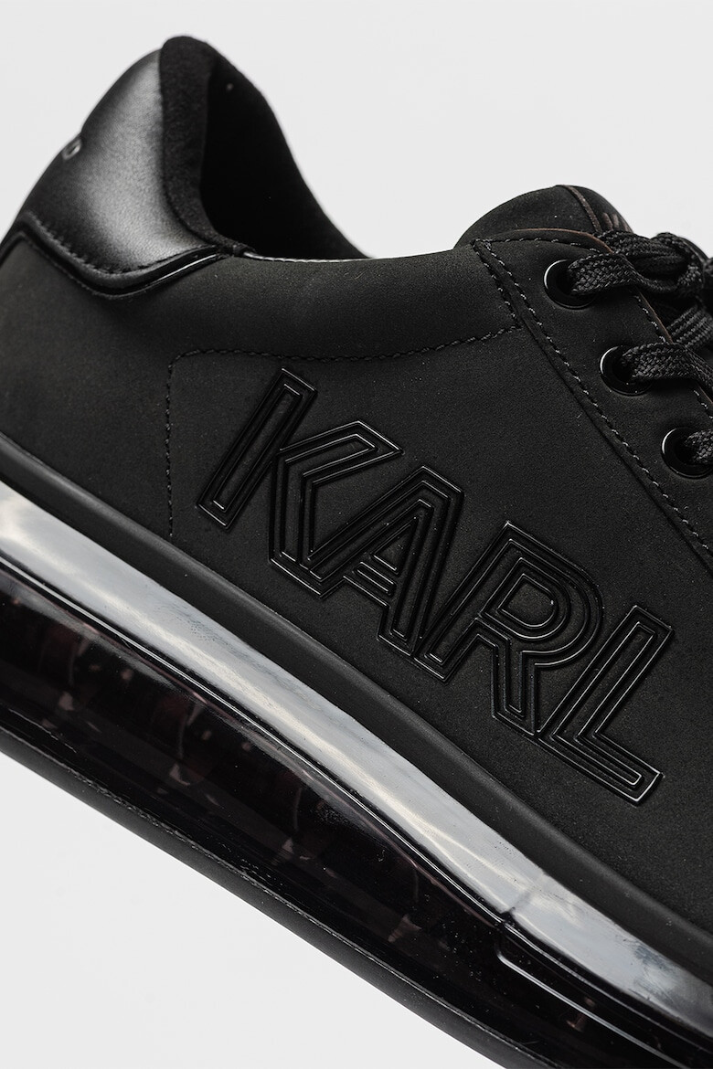 Karl Lagerfeld Pantofi sport din piele nabuc cu logo - Pled.ro