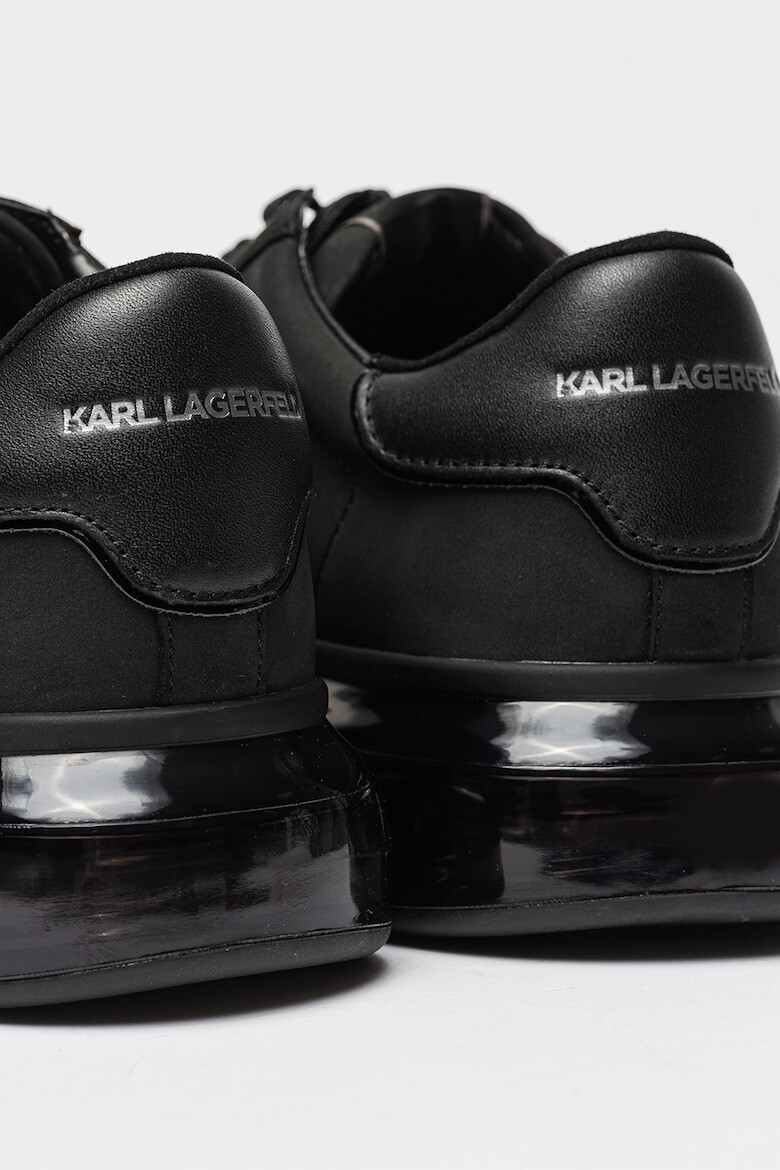 Karl Lagerfeld Pantofi sport din piele nabuc cu logo - Pled.ro