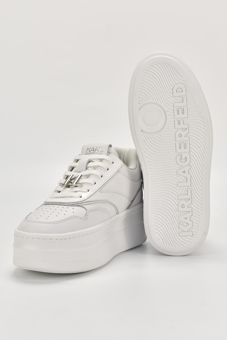 Karl Lagerfeld Pantofi sport flatform de piele - Pled.ro