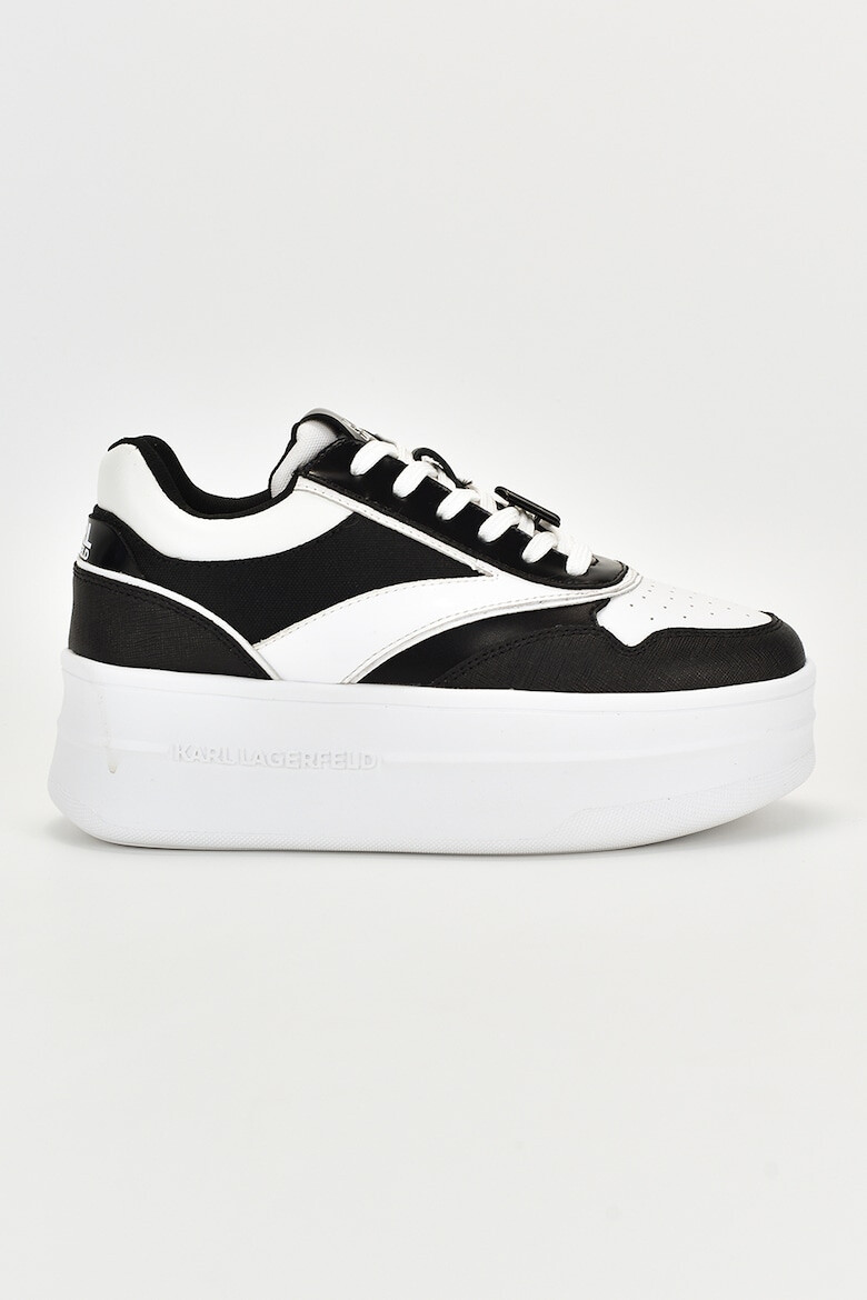 Karl Lagerfeld Pantofi sport flatform de piele - Pled.ro