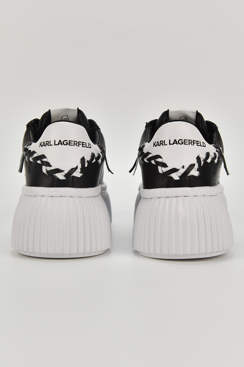 Karl Lagerfeld Pantofi sport flatform de piele cu imprimeu logo - Pled.ro