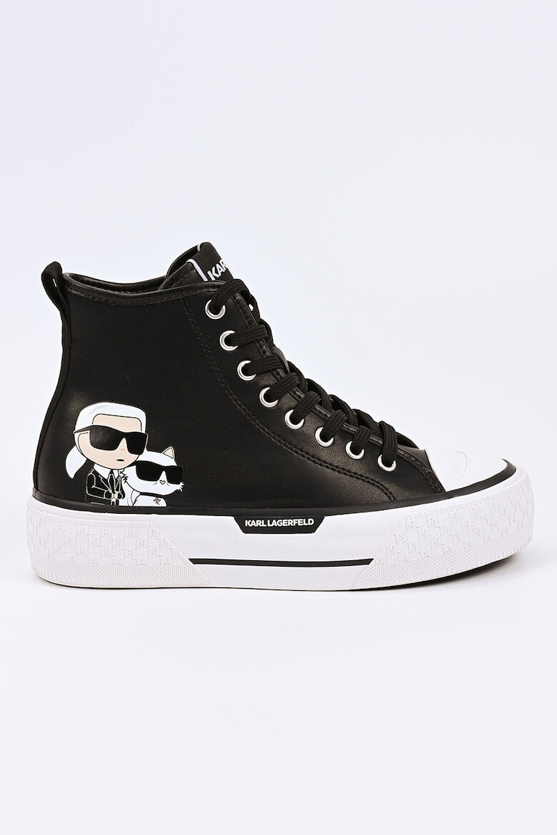 Karl Lagerfeld Pantofi sport inalti din piele - Pled.ro