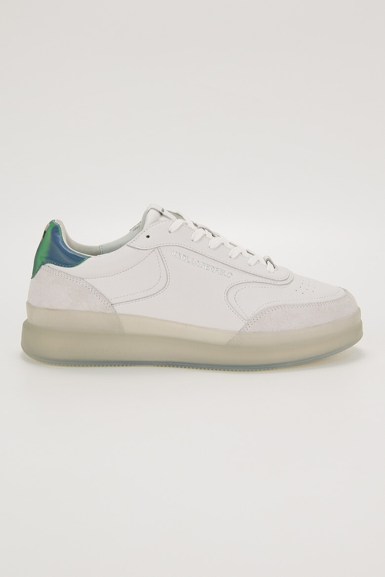 Karl Lagerfeld Pantofi sport low-top de piele cu garnituri de piele intoarsa - Pled.ro