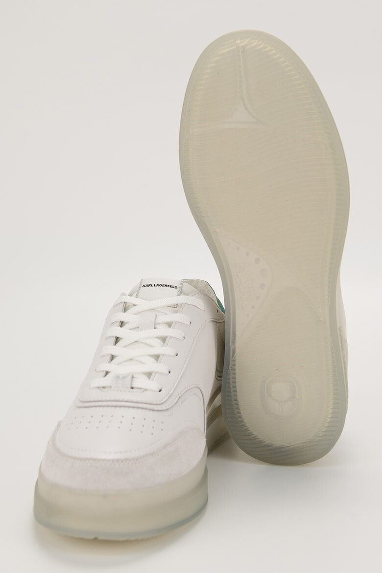 Karl Lagerfeld Pantofi sport low-top de piele cu garnituri de piele intoarsa - Pled.ro