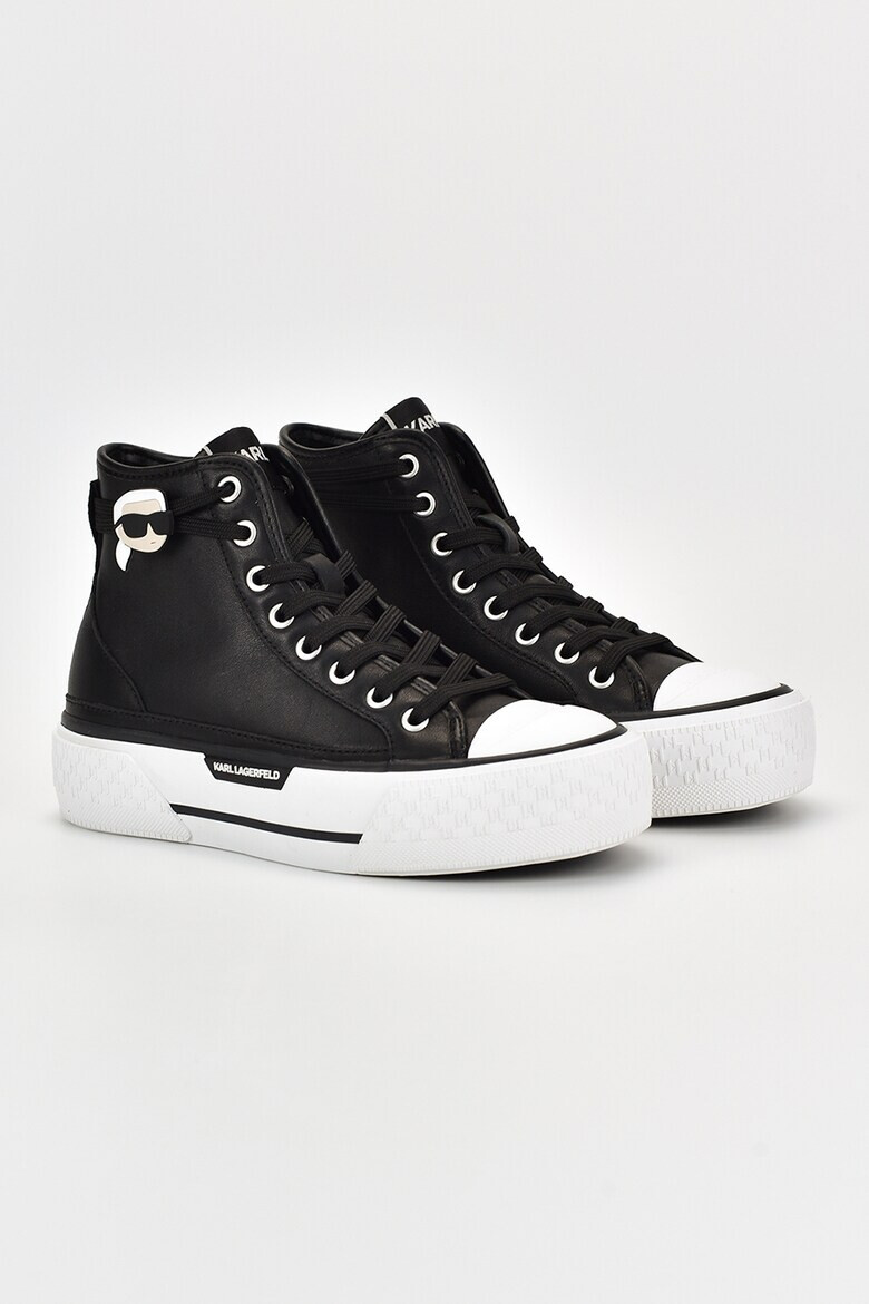 Karl Lagerfeld Pantofi sport mid-high de piele - Pled.ro