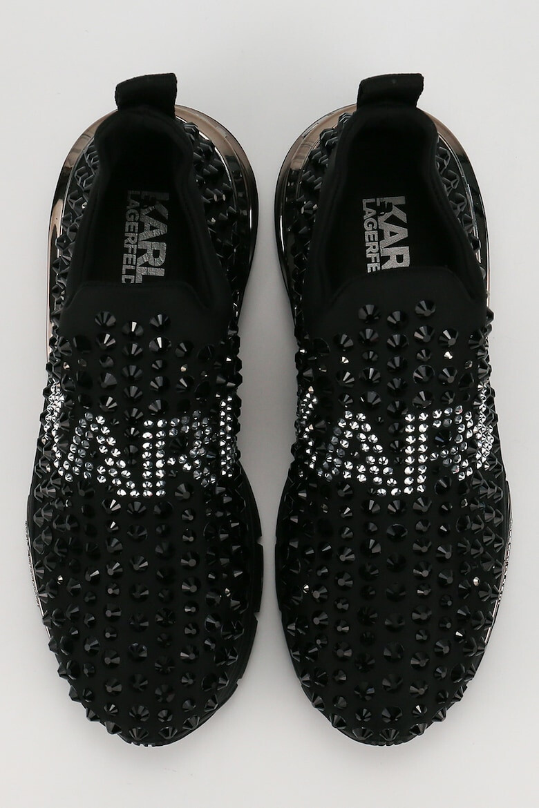 Karl Lagerfeld Pantofi sport slip-on cu logo si aplicatii de strasuri - Pled.ro