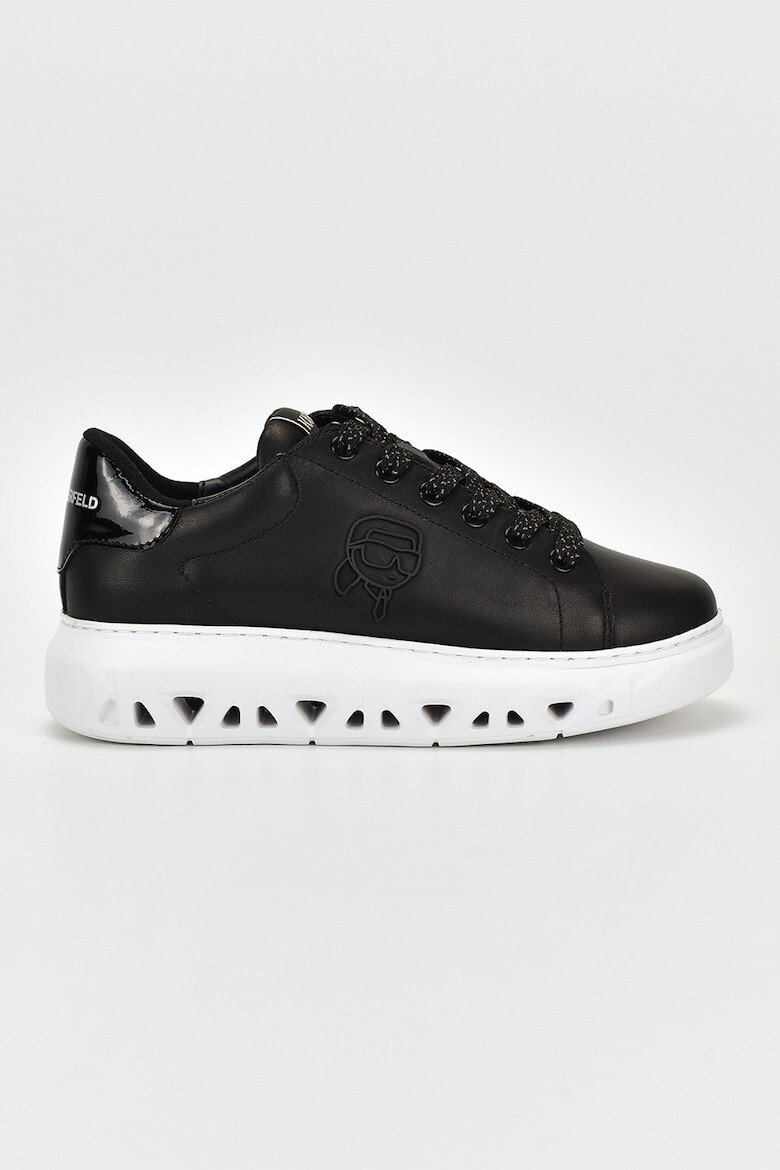 Karl Lagerfeld Pantofi sport din piele cu talpa flatform - Pled.ro