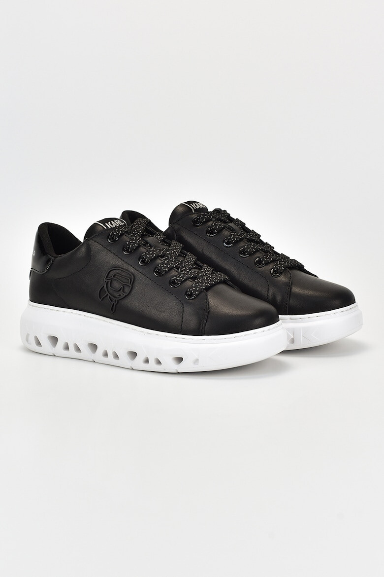 Karl Lagerfeld Pantofi sport din piele cu talpa flatform - Pled.ro