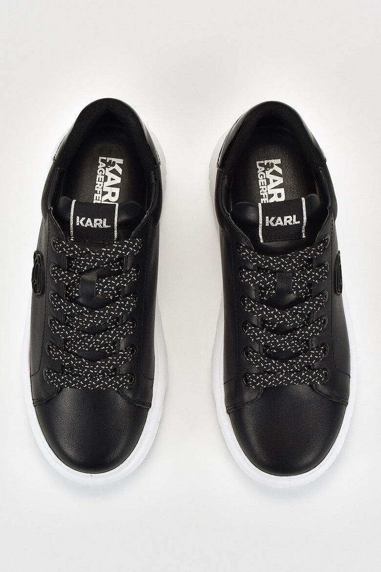 Karl Lagerfeld Pantofi sport din piele cu talpa flatform - Pled.ro