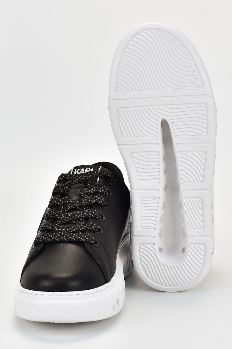 Karl Lagerfeld Pantofi sport din piele cu talpa flatform - Pled.ro