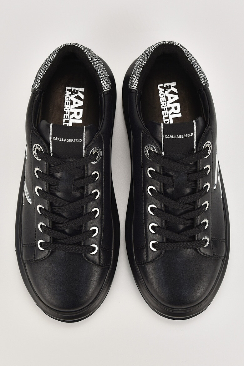 Karl Lagerfeld Pantofi sport din piele cu aplicatie logo metalica - Pled.ro