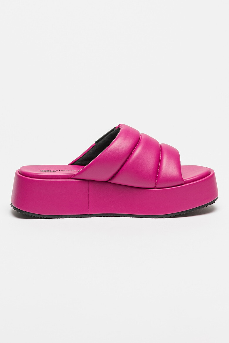 Karl Lagerfeld Papuci flatform de piele ecologica - Pled.ro