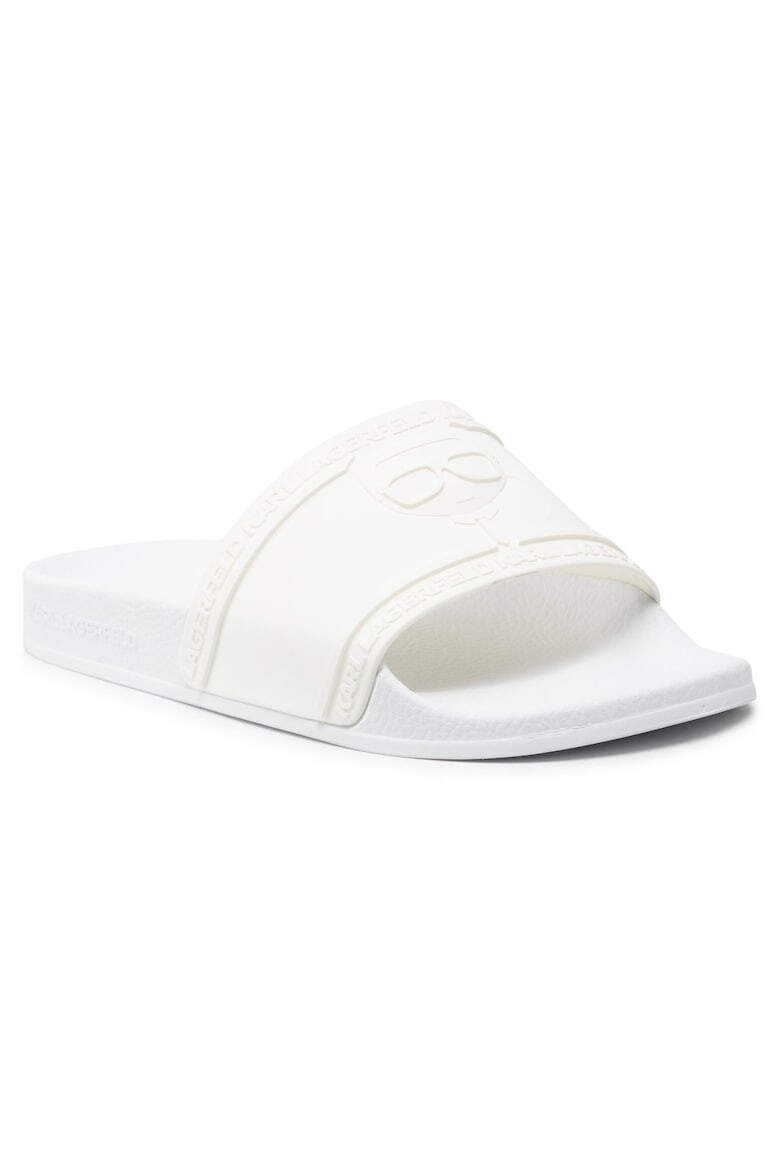 Karl Lagerfeld Papuci flip-flop dama 209795141 Textil Alb - Pled.ro