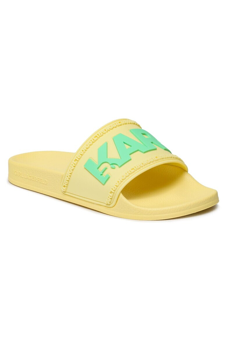 Karl Lagerfeld Papuci flip-flop dama 302386864 Textil Galben - Pled.ro