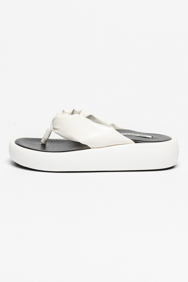 Karl Lagerfeld Papuci flip-flop de piele ecologica Laguna - Pled.ro