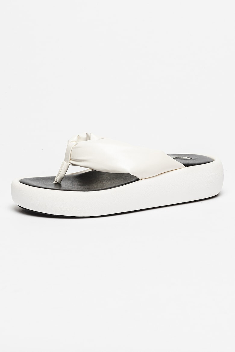 Karl Lagerfeld Papuci flip-flop de piele ecologica Laguna - Pled.ro