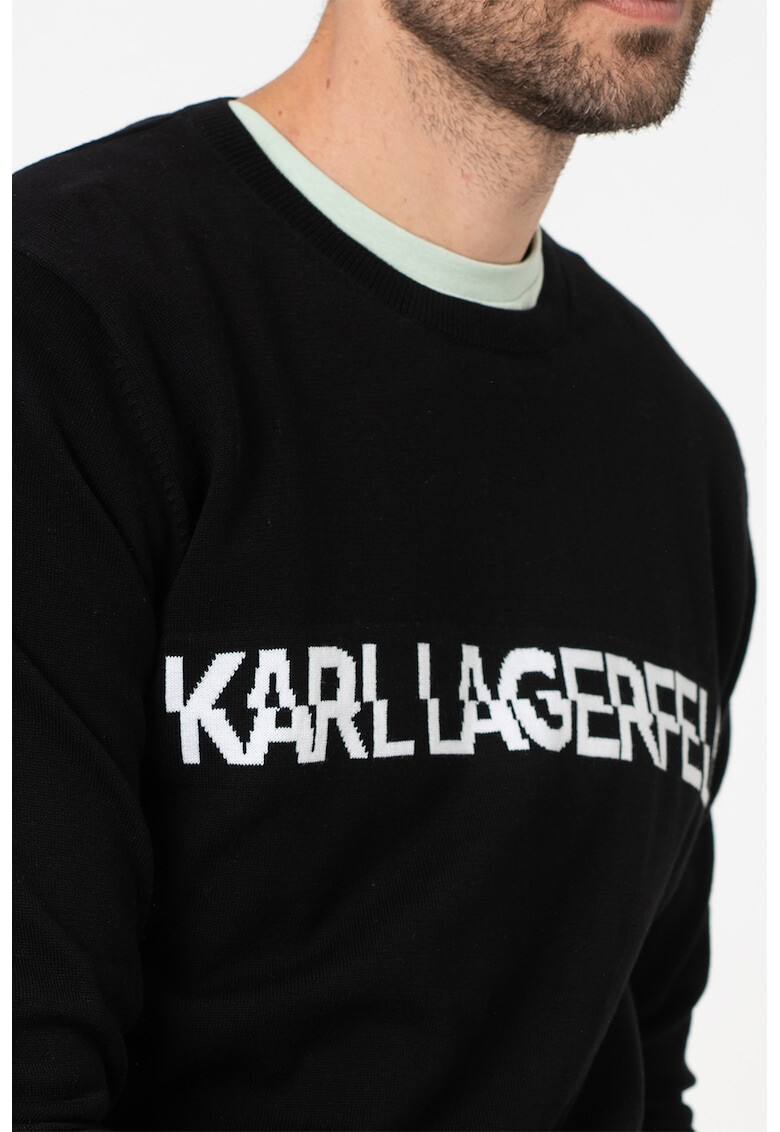 Karl Lagerfeld Pulover cu model logo - Pled.ro