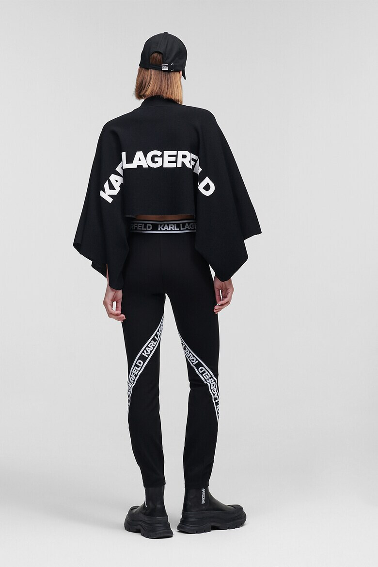 Karl Lagerfeld Pulover-kimono cu logo pe partea din spate - Pled.ro