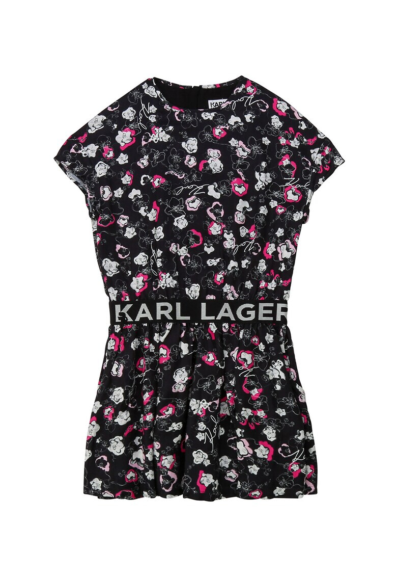 Karl Lagerfeld Rochie evazata cu model floral - Pled.ro