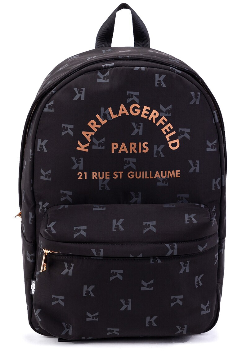 Karl Lagerfeld Rucsac cu imprimeu logo si fermoar - Pled.ro