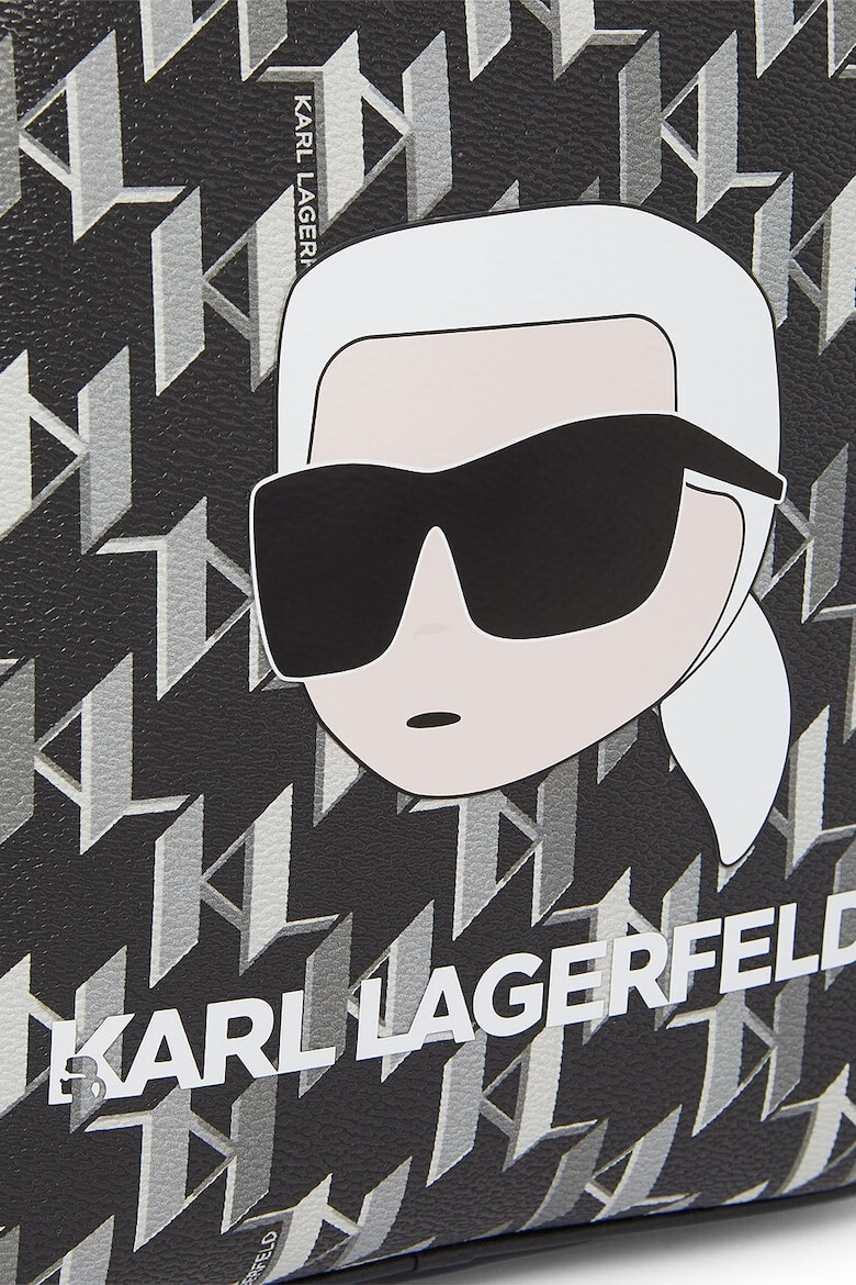 Karl Lagerfeld Rucsac de piele ecologica cu monograma K/Ikonik - Pled.ro