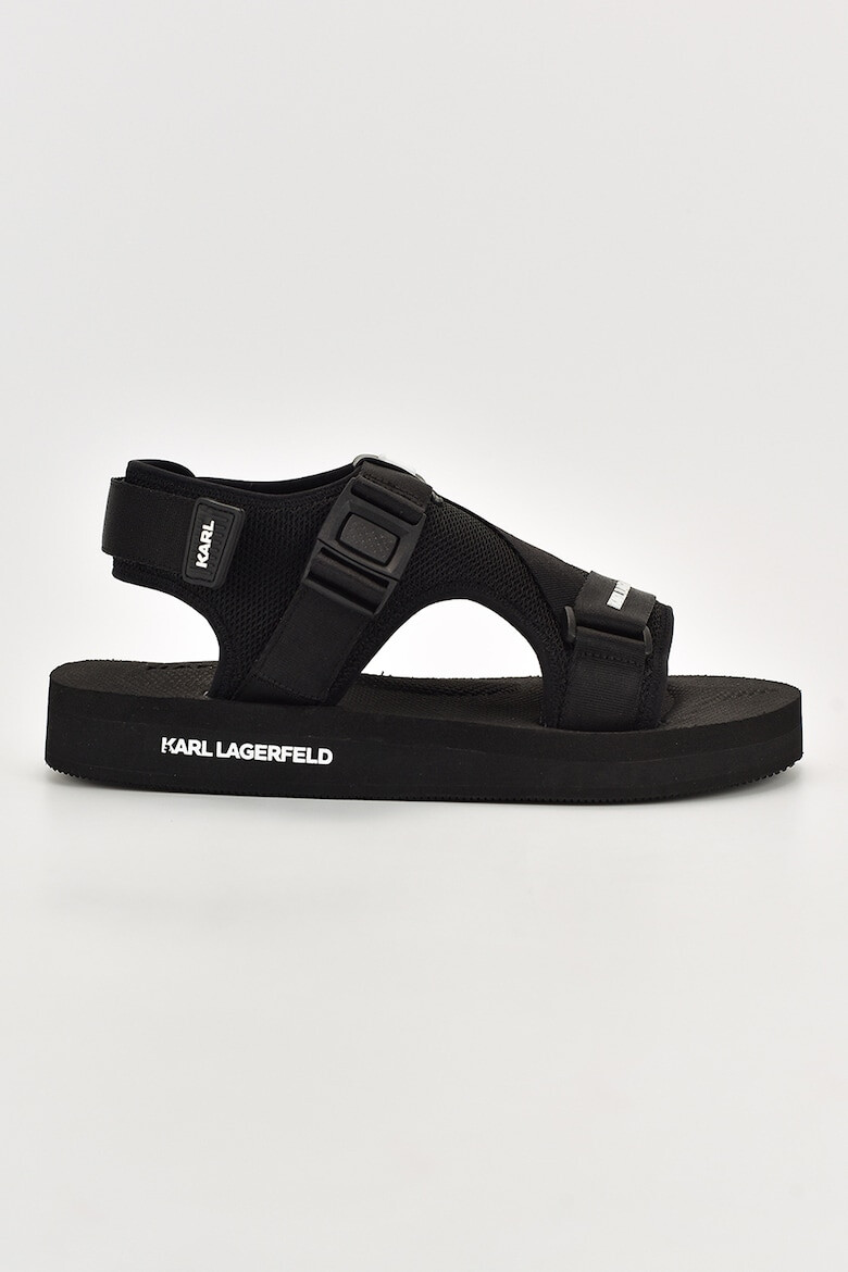 Karl Lagerfeld Sandale cu velcro si detalii logo - Pled.ro