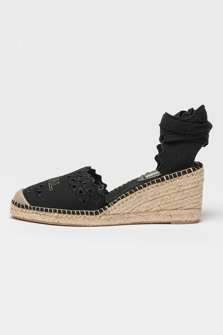 Karl Lagerfeld Espadrile D'Orsay cu logo Kamini - Pled.ro