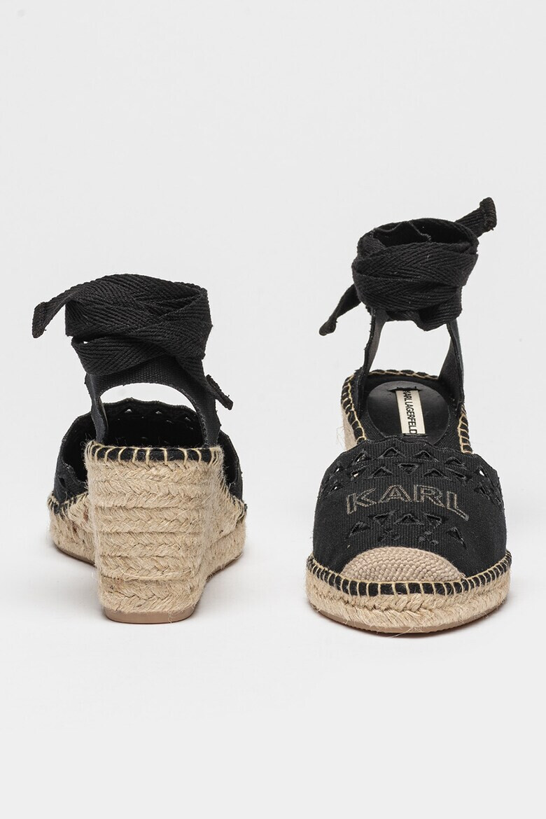 Karl Lagerfeld Espadrile D'Orsay cu logo Kamini - Pled.ro