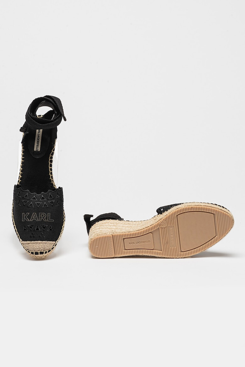 Karl Lagerfeld Espadrile D'Orsay cu logo Kamini - Pled.ro