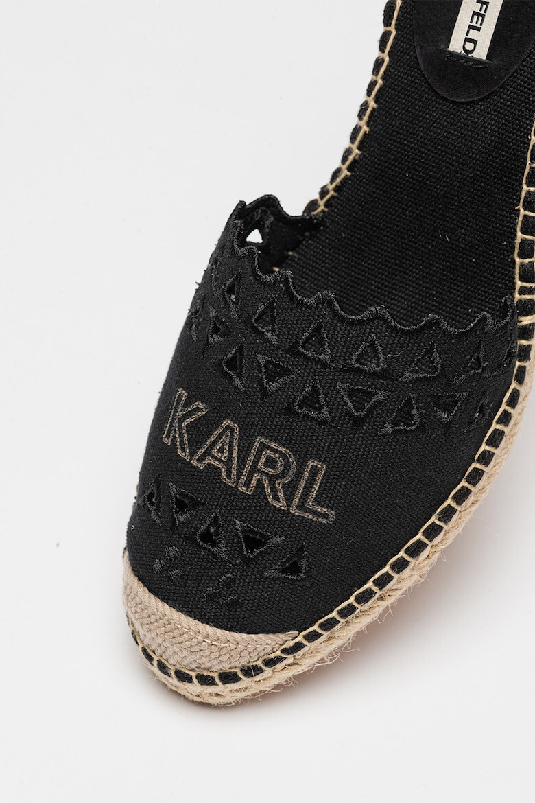 Karl Lagerfeld Espadrile D'Orsay cu logo Kamini - Pled.ro