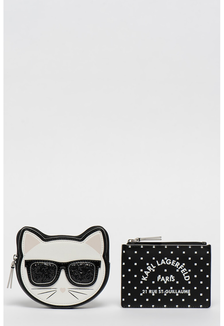 Karl Lagerfeld Set de portcarturi cu model choupette - 2 piese - Pled.ro