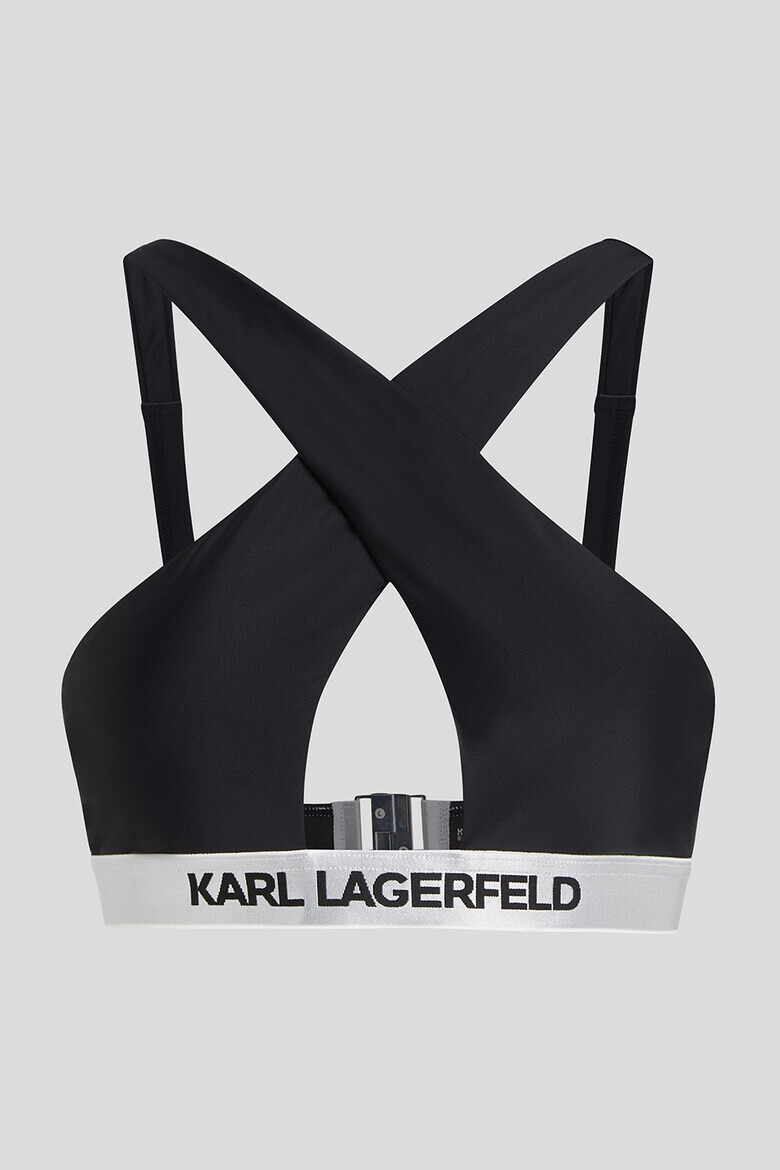 Karl Lagerfeld Sutien de baie cu bretele incrucisate - Pled.ro