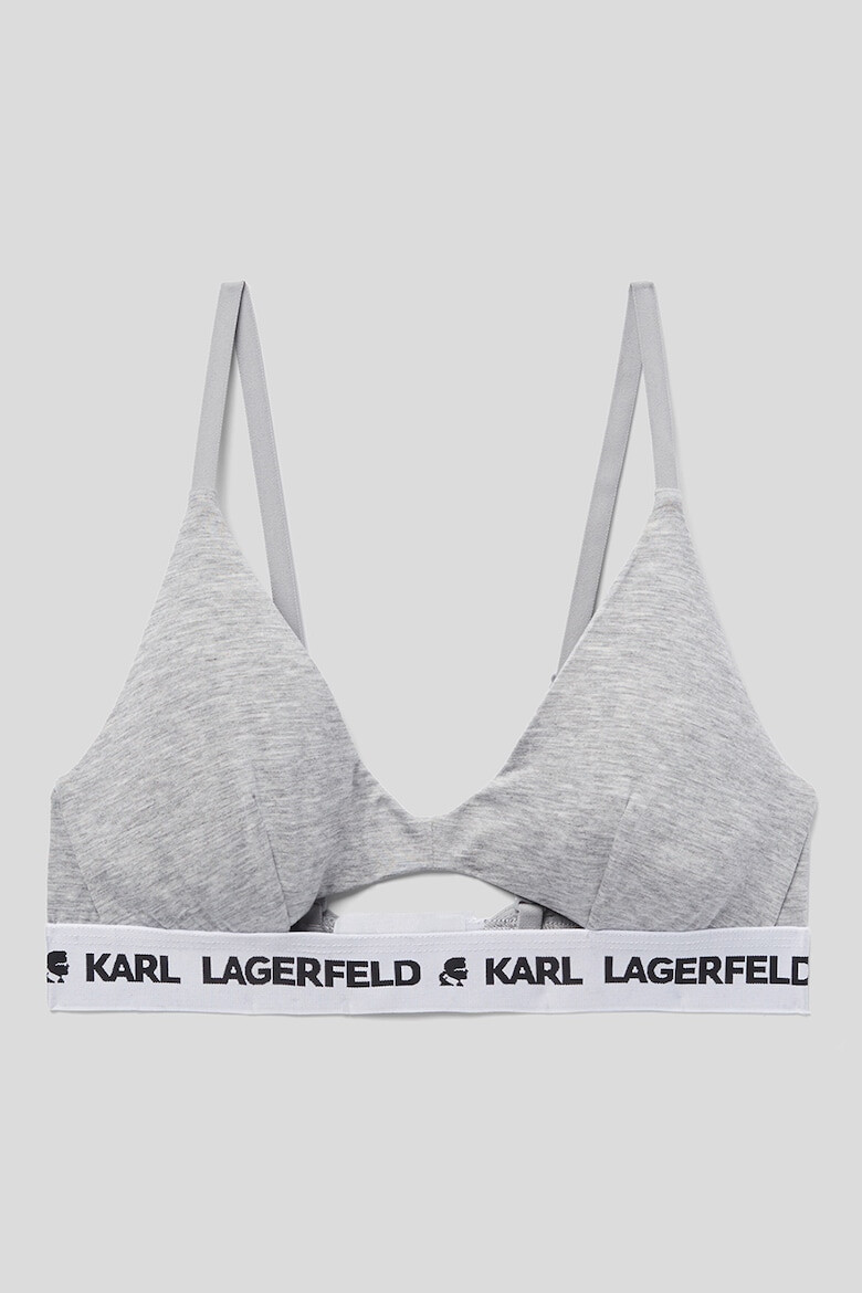 Karl Lagerfeld Sutien din amestec de lyocell cu banda logo - Pled.ro