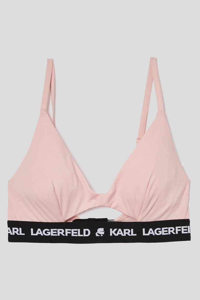 Karl Lagerfeld Sutien din amestec de lyocell cu banda logo - Pled.ro