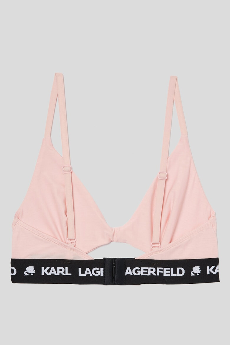 Karl Lagerfeld Sutien din amestec de lyocell cu banda logo - Pled.ro